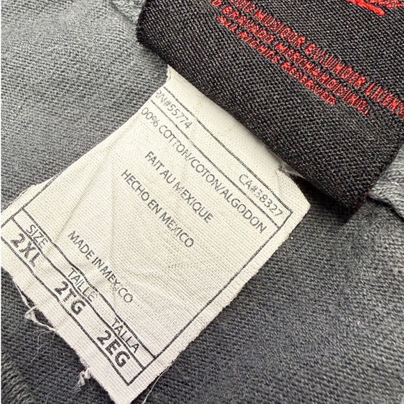 Rolling Stones Voodoo Lounge Tour 94/95 Tee 2XL Vintage Style Gray Shirt - Picture 2 of 6